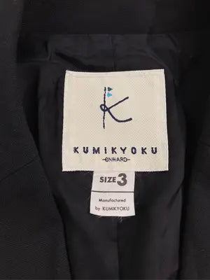 KUMIKYOKU/クミキョク/セットアップ/ジャケット/アウター/ブラック/3