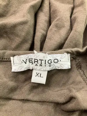 VERTIGO/チュニック/ワンピース/ドレス/ブラウン/XL