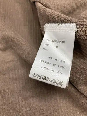 IRIEY/Tシャツ/カットソー/トップス/ブラウン/F