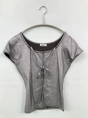 SEDACLE/セダクル/Tシャツ/カットソー/トップス/シルバー/S