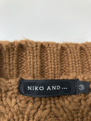 niko and .../ニコアンド/ニット/セーター/トップス/ブラウン/3