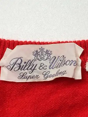 Billy&Wilson/ニット/セーター/トップス/レッド/48