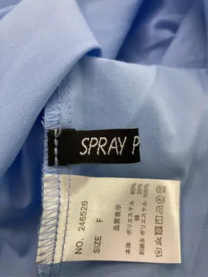 SPRAY PREMIUM/スプレイプレミアム/シャツ/ブラウス/トップス/スカイブルー/F