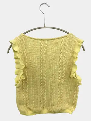 ZARA/ザラ/ベスト/トップス/イエロー/USA M