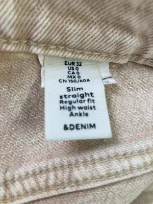 ＆ DENIM/アンドデニム/デニムパンツ/パンツ/ベージュ/EUR32/US0