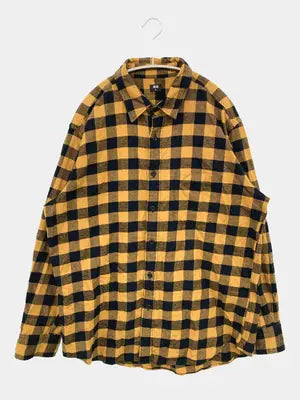 UNIQLO/ユニクロ/シャツ/ブラウス/トップス/イエロー/XL