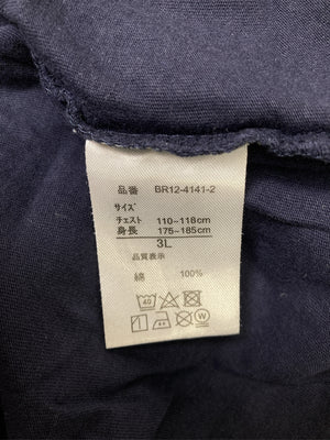 Tシャツ/カットソー/トップス/ネイビー/3L