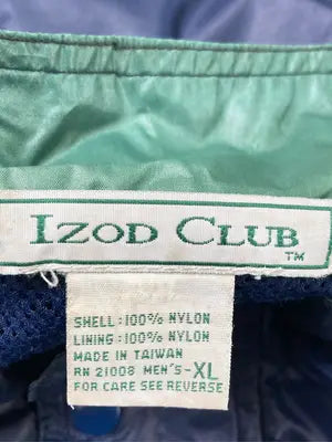 IZOD CLUB/アイゾッドクラブ/ナイロンジャケット/ジャケット/アウター/ネイビー/XL