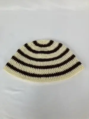 ニットキャップ/ビーニー/帽子/アイボリー