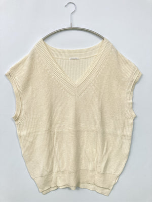 GLACIER/グラシア/ベスト/トップス/アイボリー/L