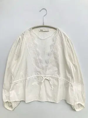 ZARA/ザラ/シャツ/ブラウス/トップス/ホワイト/USA S