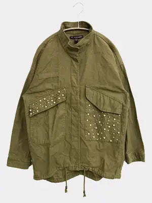 trf_outerwear/ミリタリージャケット/ジャケット/アウター/カーキ/USA XS