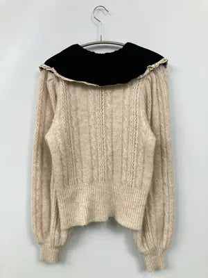 ZARA/ザラ/ニット/セーター/トップス/ベージュ/S