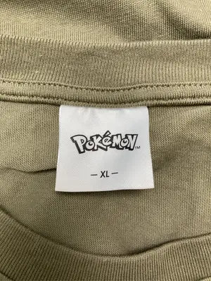 POKEMON/Tシャツ/カットソー/トップス/カーキ/XL
