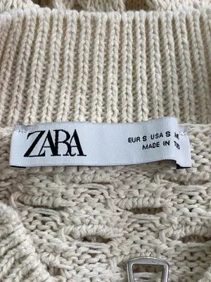ZARA/ザラ/ニット/セーター/トップス/アイボリー/S