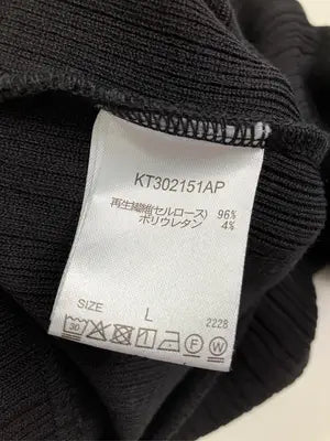Adoon plain/アドーンプレーン/Tシャツ/カットソー/トップス/ブラック/L