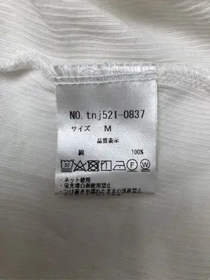 TINA:JOJUN/ティーナジョジュン/Tシャツ/カットソー/トップス/ホワイト/M