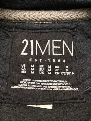21MEN/トゥエンティワンメン/スウェット/トップス/ブラック/M