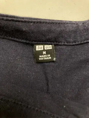 UNIQLO/ユニクロ/Tシャツ/カットソー/トップス/ブラック/M