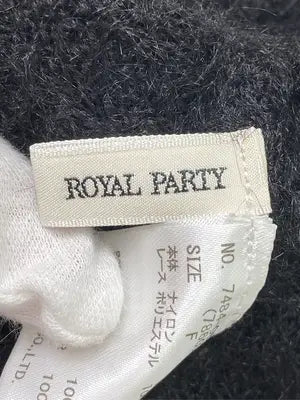 ROYAL PARTY/ロイヤルパーティー/ニット/セーター/トップス/ブラック/F