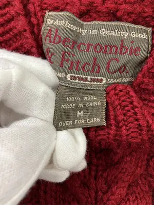 Abercrombie & Fitch/アバクロンビーアンドフィッチ/ニット/セーター/トップス/レッド/M