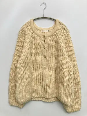MOUSSY/マウジー/ニット/セーター/トップス/アイボリー/F