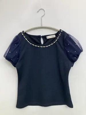 CECIL McBEE/セシルマクビー/シャツ/ブラウス/トップス/ネイビー/M