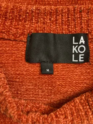 LAKOLE/ラコレ/ニット/セーター/トップス/オレンジ/M