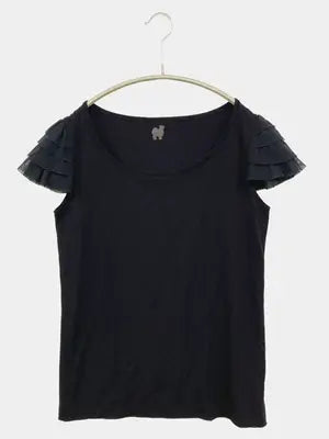 malla/Tシャツ/カットソー/トップス/ブラック/38