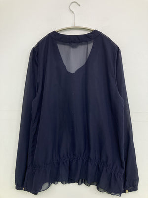 SHELLIIA/シャツ/ブラウス/トップス/ブラック/LL