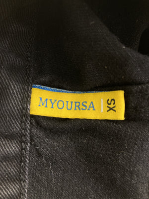 デニムパンツ/パンツ/ブラック/XS