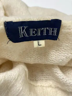 KEITH/キース/ニット/セーター/トップス/アイボリー/L