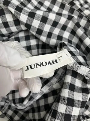 JUNOAH/ジュノア/シャツワンピース/ワンピース/ドレス/ブラック/L