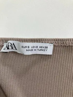ZARA/ザラ/Tシャツ/カットソー/トップス/ブラウン/EUR S