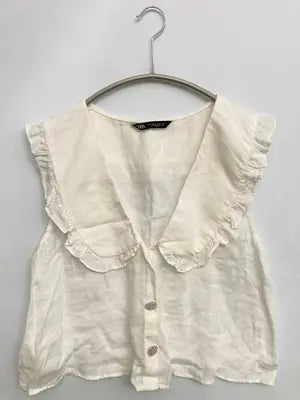 ZARA/ザラ/Tシャツ/カットソー/トップス/ホワイト/S