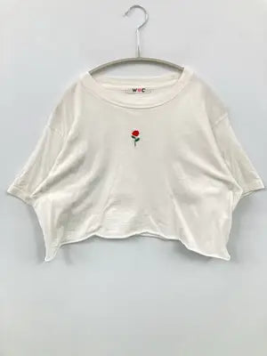 W♡C/ダブルシー/Tシャツ/カットソー/トップス/ホワイト