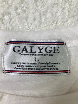 galyge/ガリゲ/Tシャツ/カットソー/トップス/アイボリー/L