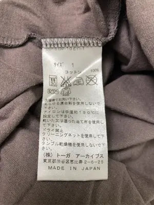 TOGA PULLA/トーガプルラ/Tシャツ/カットソー/トップス/ブラウン/1