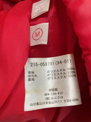 UNIQLO/ユニクロ/ダウンベスト/ジャケット/アウター/レッド/M