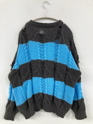 ニット/セーター/トップス/グレー