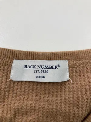 BACK NUMBER/バックナンバー/Tシャツ/カットソー/トップス/ブラウン/M