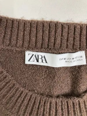 ZARA/ザラ/ベスト/トップス/ブラウン/M
