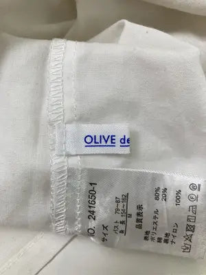 OLIVE des OLIVE/オリーブデオリーブ/シャツ/ブラウス/トップス/ホワイト/M   バスト79～87   身長154～162