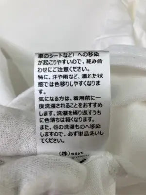 WAYS WILL/Tシャツ/カットソー/トップス/ホワイト/F