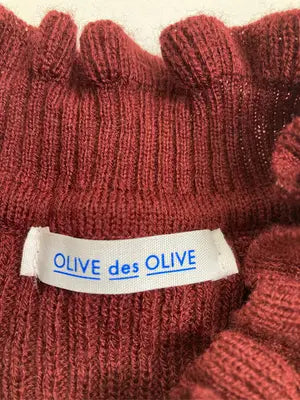 OLIVE des OLIVE/オリーブデオリーブ/ニット/セーター/トップス/レッド/F