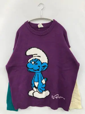 SMURFS/ニット/セーター/トップス/パープル/M