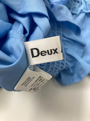 Deux Amour/ドゥアムール/シャツ/ブラウス/トップス/スカイブルー/M-L
