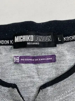 MICHIKO LONDON/ミチコロンドン/Tシャツ/カットソー/トップス/グレー/L