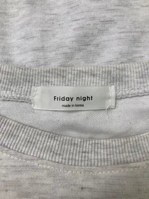 Friday night/フライデーナイト/Tシャツ/カットソー/トップス/グレー