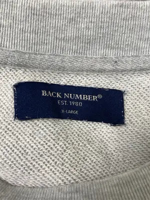 BACK NUMBER/バックナンバー/Tシャツ/カットソー/トップス/グレー/X-LARGE